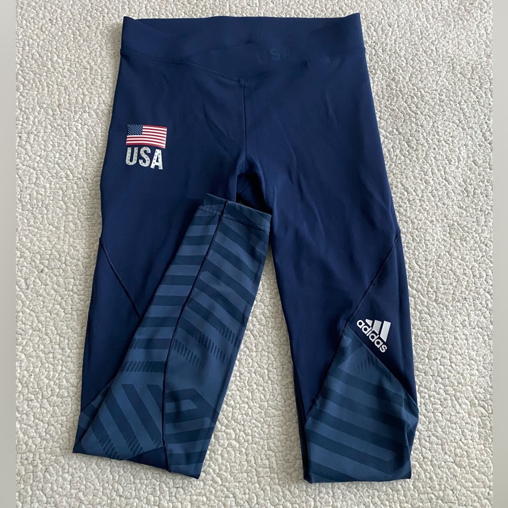 Blue USA 🇺🇸 Adidas Leggings